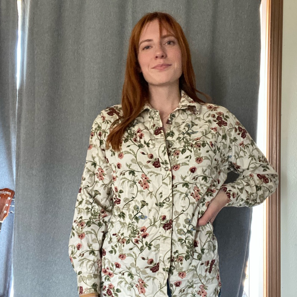 Vintage Riders Floral Cotton Shirt